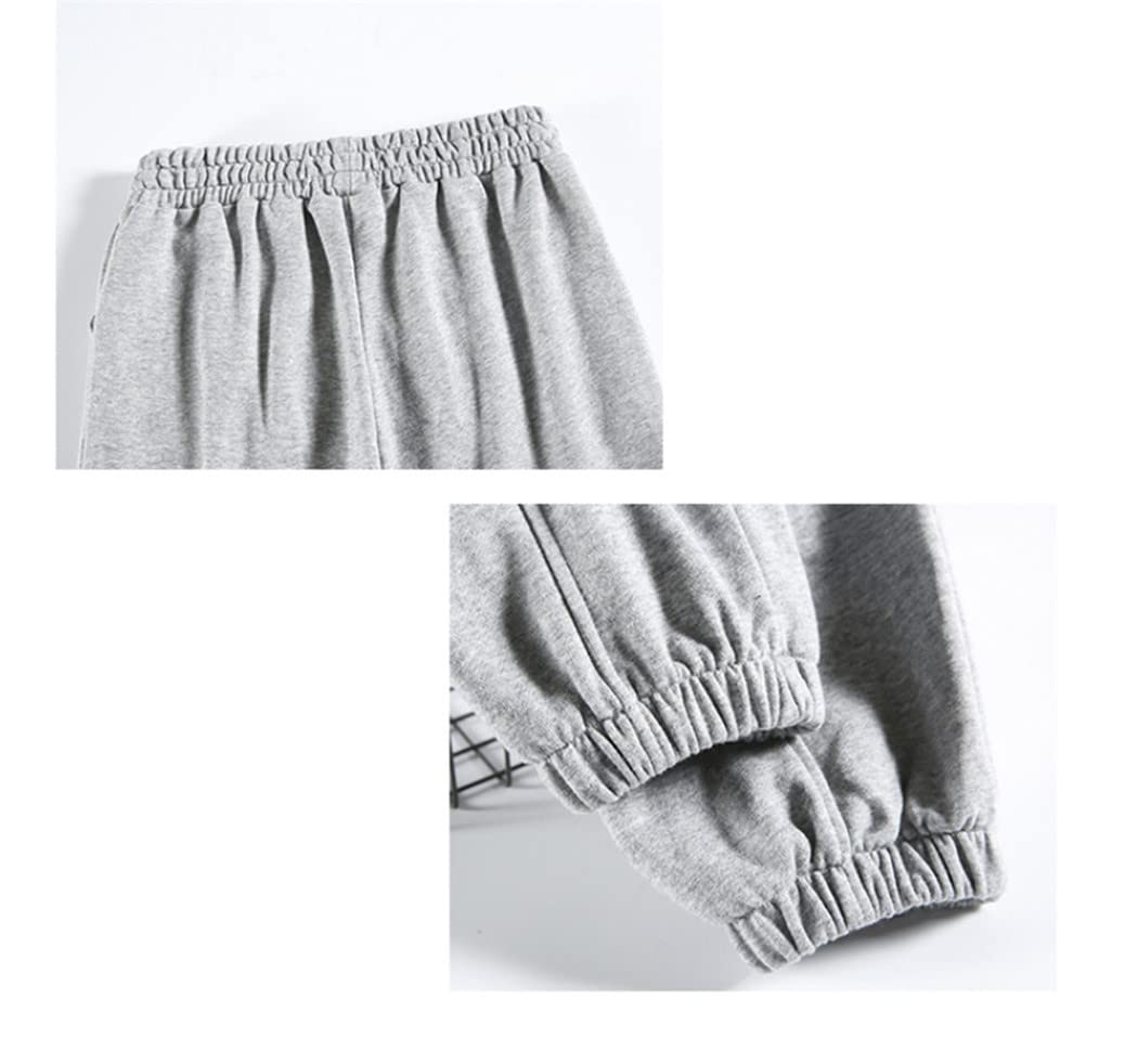 Women's High Waist Loose Sweatpants - Elastic Waistband Casual Joggers with Pockets, Black Harajuku Style Pants for Autumn | Perfect for Lounging, Yoga & Streetwear Fashion