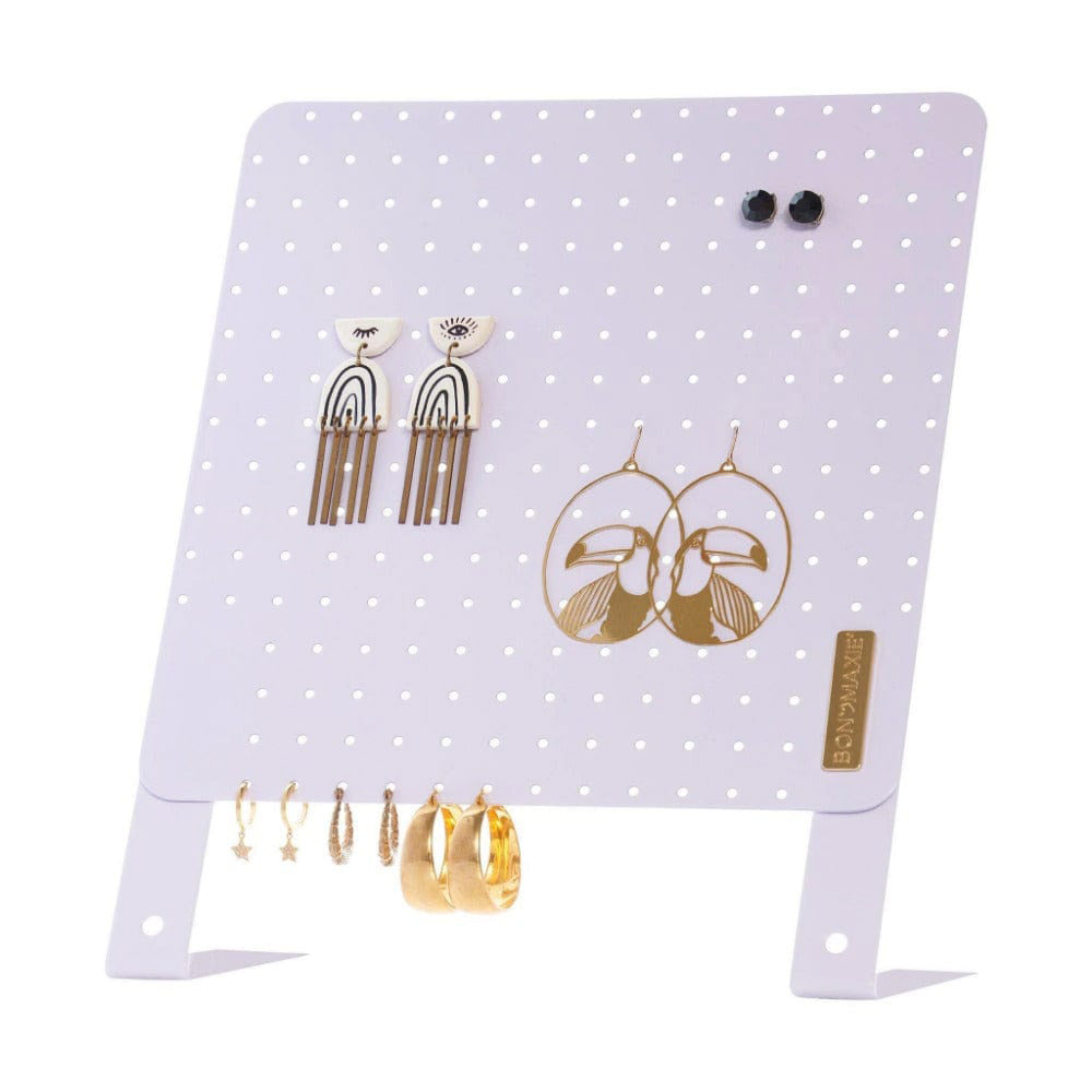 Lilac Classic Earring Holder Organizer - Holds Up to 120 Pairs of Earrings | Perfect for Jewelry Display, Travel & Bedroom Storage