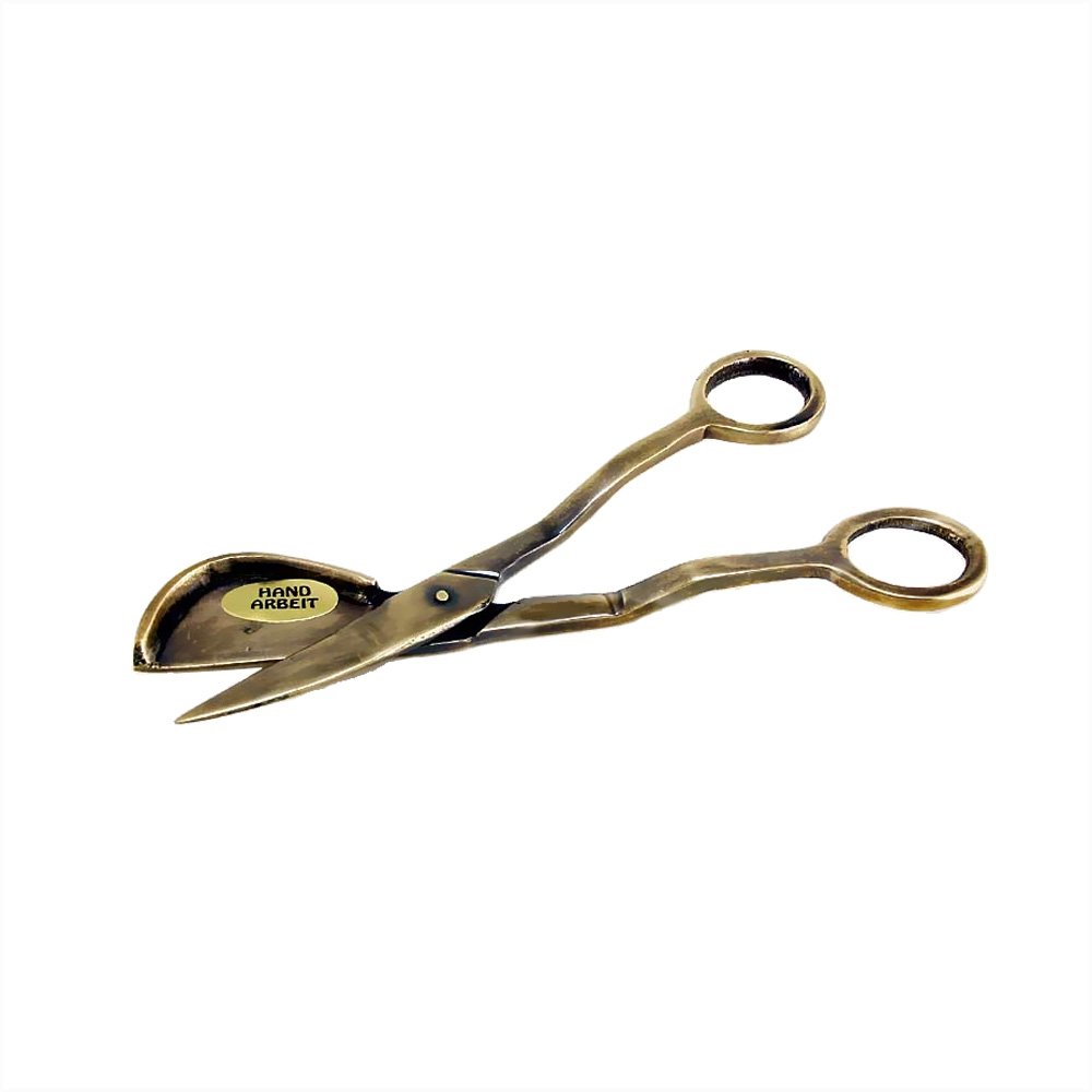 Antique Wick Scissors & Candle Snuffer - 15cm Length for Precise Wick Trimming & Candle Care - Perfect for Home Decor, Tea Lights, and DIY Candle Making