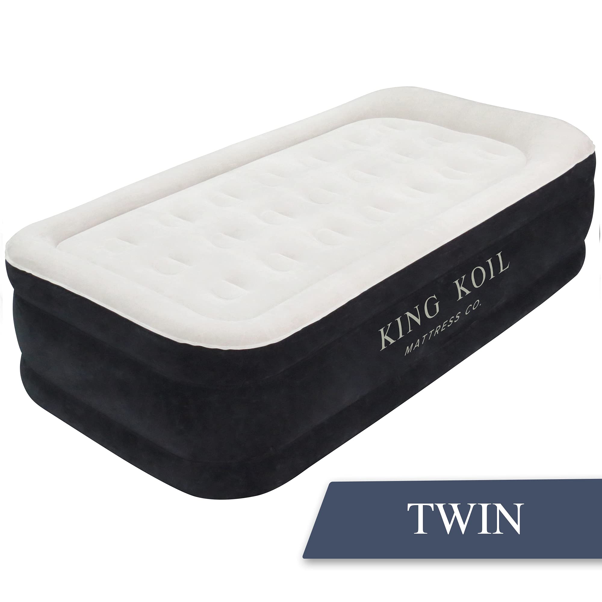 **King Koil Luxury Twin Air Mattress with Built-in Pump - 20