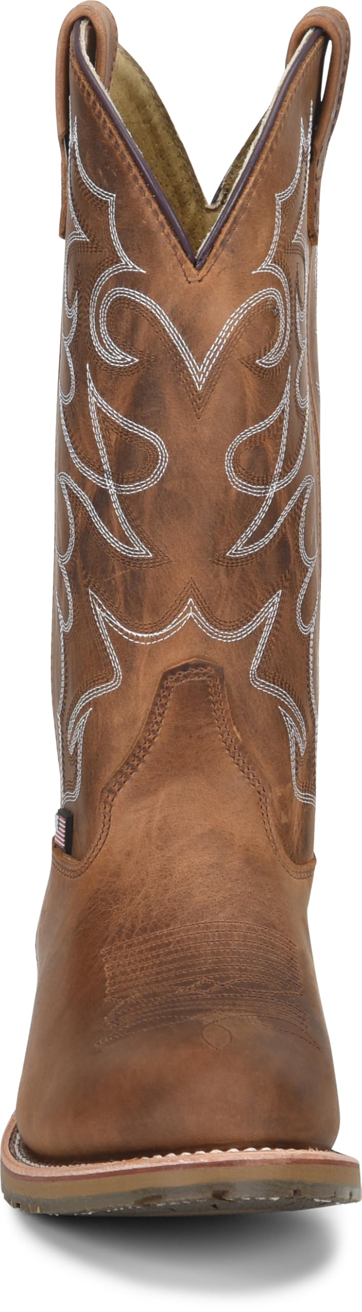 DOUBLE-H Dylan 12 Inch Men's Work Boots - Genuine Old Town Folklore Leather, Oil & Slip Resistant I.C.E. Outsole, PermaFresh Cushioned Insole - Made in USA - Durable Safety Boots for Construction, Landscaping & Outdoor Work