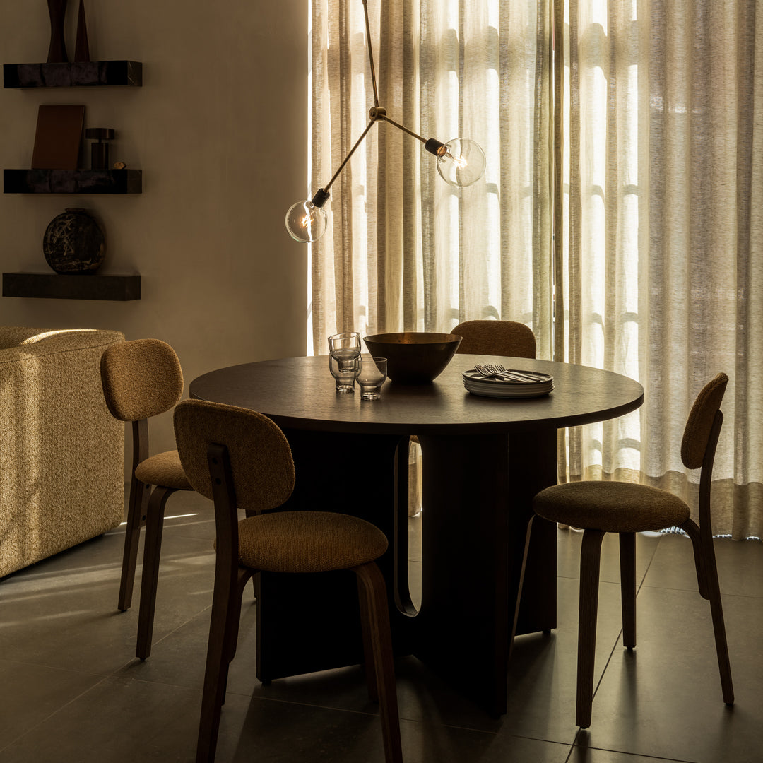 Modern Androgynous Dining Table - Stylish & Versatile for Small Spaces, Apartments, and Open-Concept Homes | Perfect for Family Dinners, Entertaining Guests, and Home Office Use