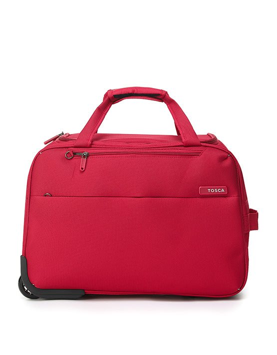 Tosca SO LITE WB D Onboard Wheel Bag - Lightweight Red Carry-On Luggage for Air Travel | Perfect for Business Trips & Weekend Getaways