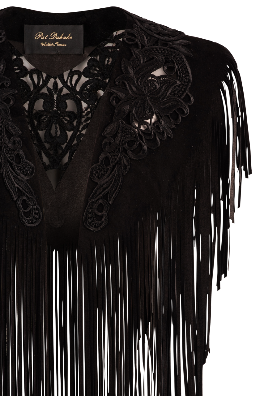 Pat Dahnke Black Cutout Collar Women's Fashion Top - Elegant Sleeveless Blouse for Party, Date Night & Office Wear