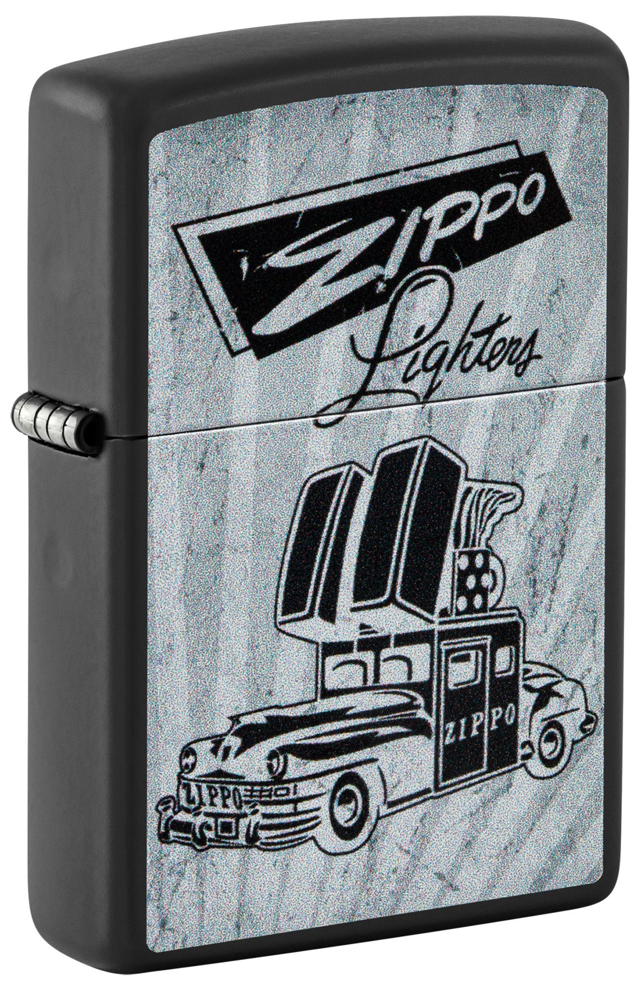 Zippo Classic Windproof Lighter with Car Design - Perfect for Outdoor Adventures, Camping & Everyday Use