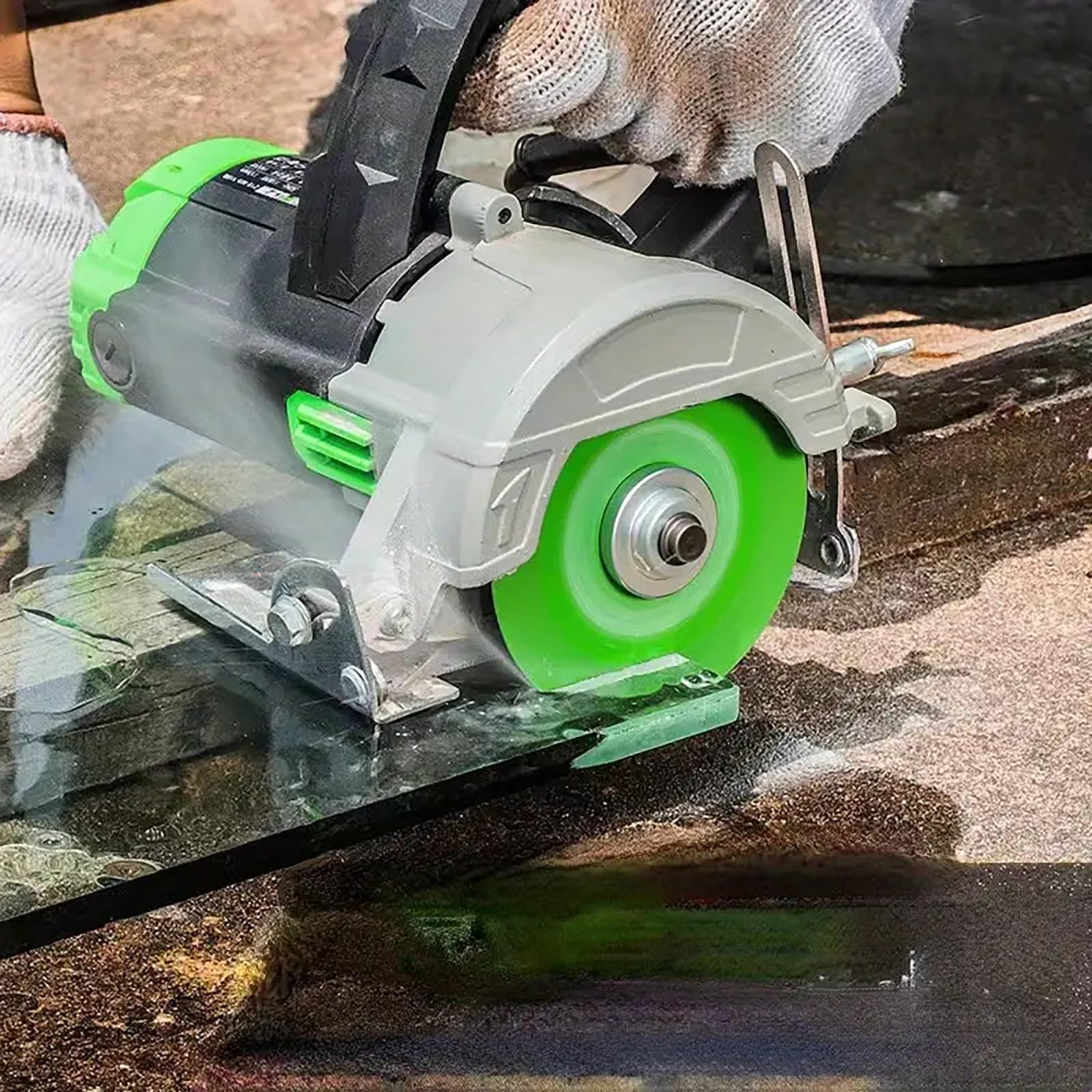 4 Inch Diamond Glass Cutting Disc - Ultra Thin Angle Grinder Saw Blade for Glass, Tile, Marble, Ceramic & Jade - Perfect for DIY Projects, Home Renovation & Craft Work