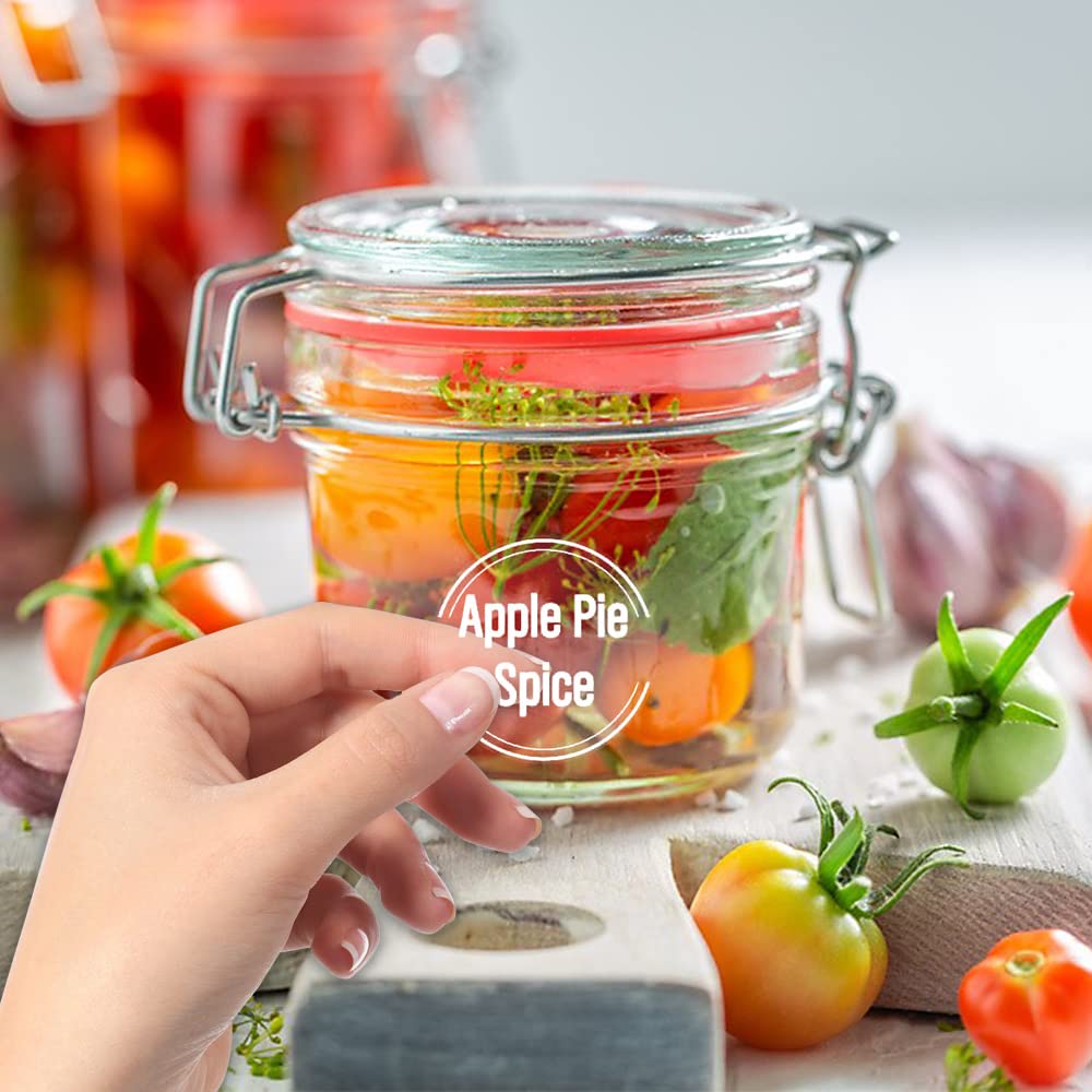 144 Pcs Transparent Spice Labels - Waterproof Kitchen Pantry Stickers with Preprinted White Letters for Jar Organization & Seasoning Names | Perfect for Spice Racks, Mason Jars & Pantry Storage