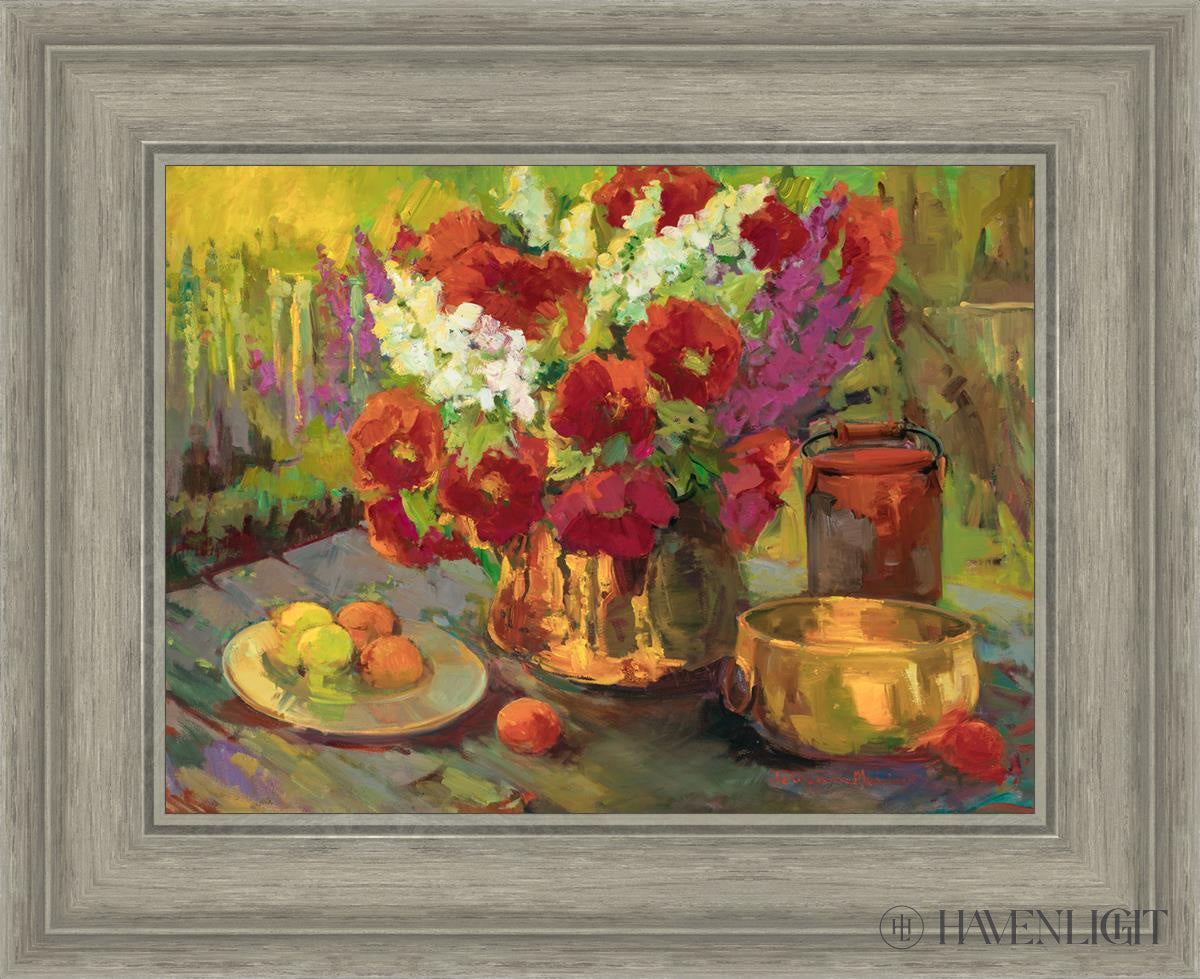 Premium Copper & Brass Poppy Flower Decor - Elegant Home & Garden Decoration for Wall, Table, or Outdoor Spaces