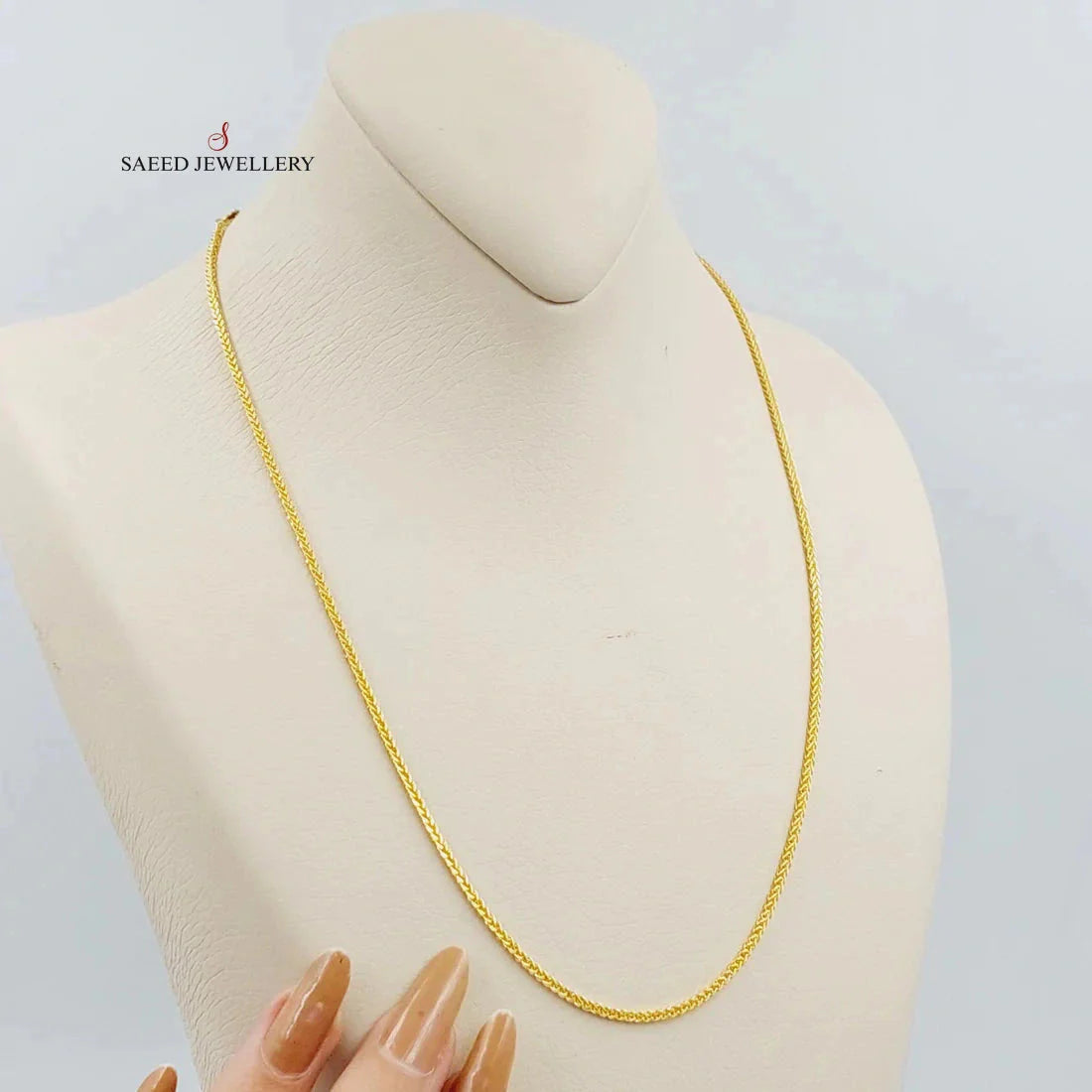 2mm Franco Chain Necklace 50cm - Elegant Gold Plated Cuban Link Chain for Men & Women - Perfect for Layering, Gifting & Everyday Wear