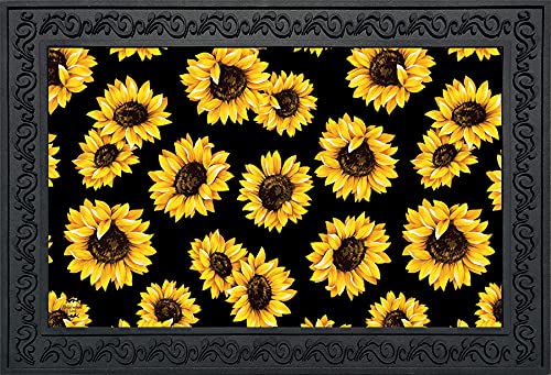 Briarwood Lane Sunflowers Summer Doormat - Non-Slip Outdoor Welcome Mat for Front Door, Porch & Patio - Perfect for Summer Home Decor & Seasonal Greetings
