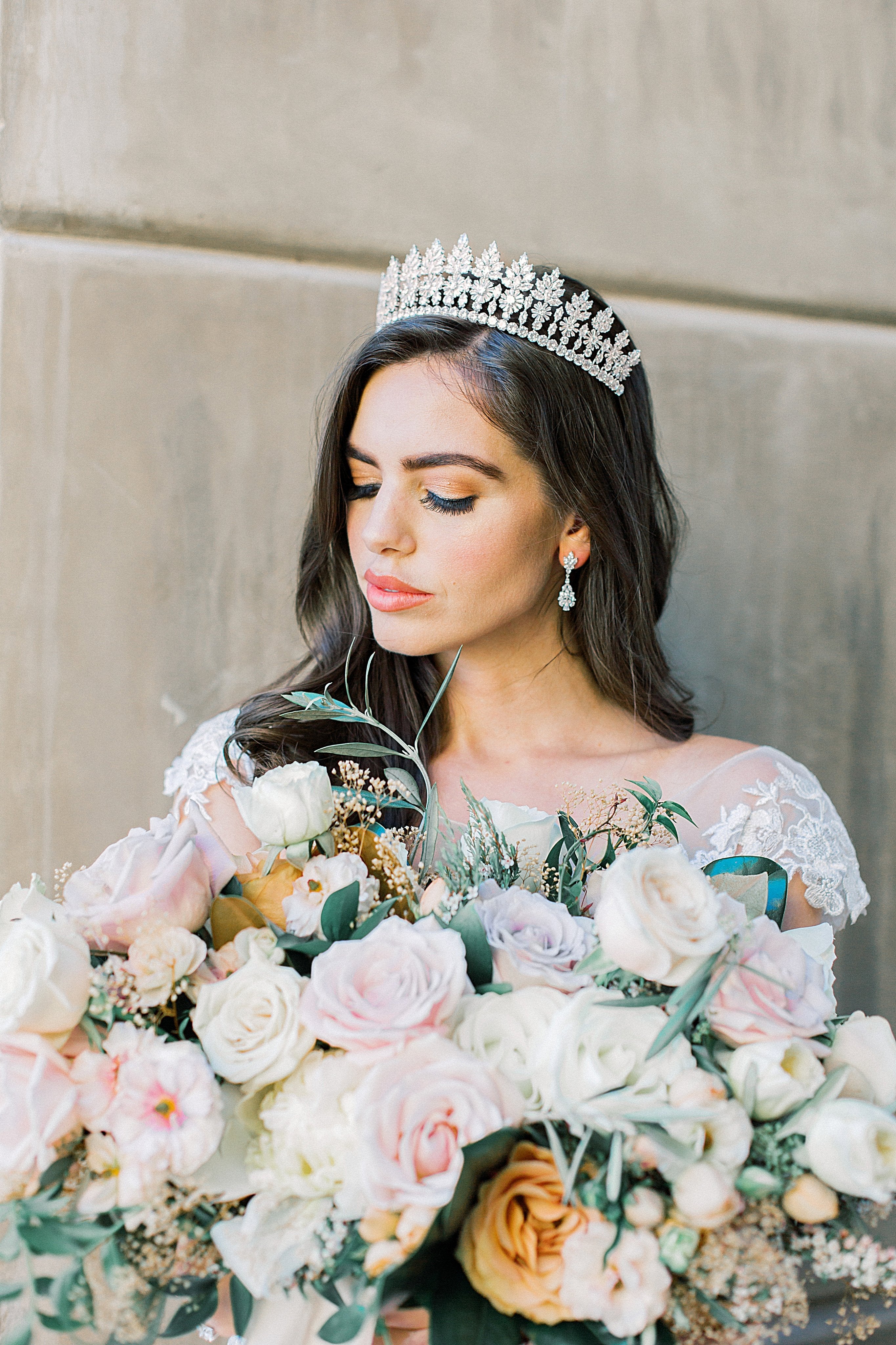 JESSICA Rose Gold Bridal Drop Earrings - Elegant Wedding Jewelry for Brides, Bridesmaids & Formal Events | Perfect for Weddings, Prom & Special Occasions