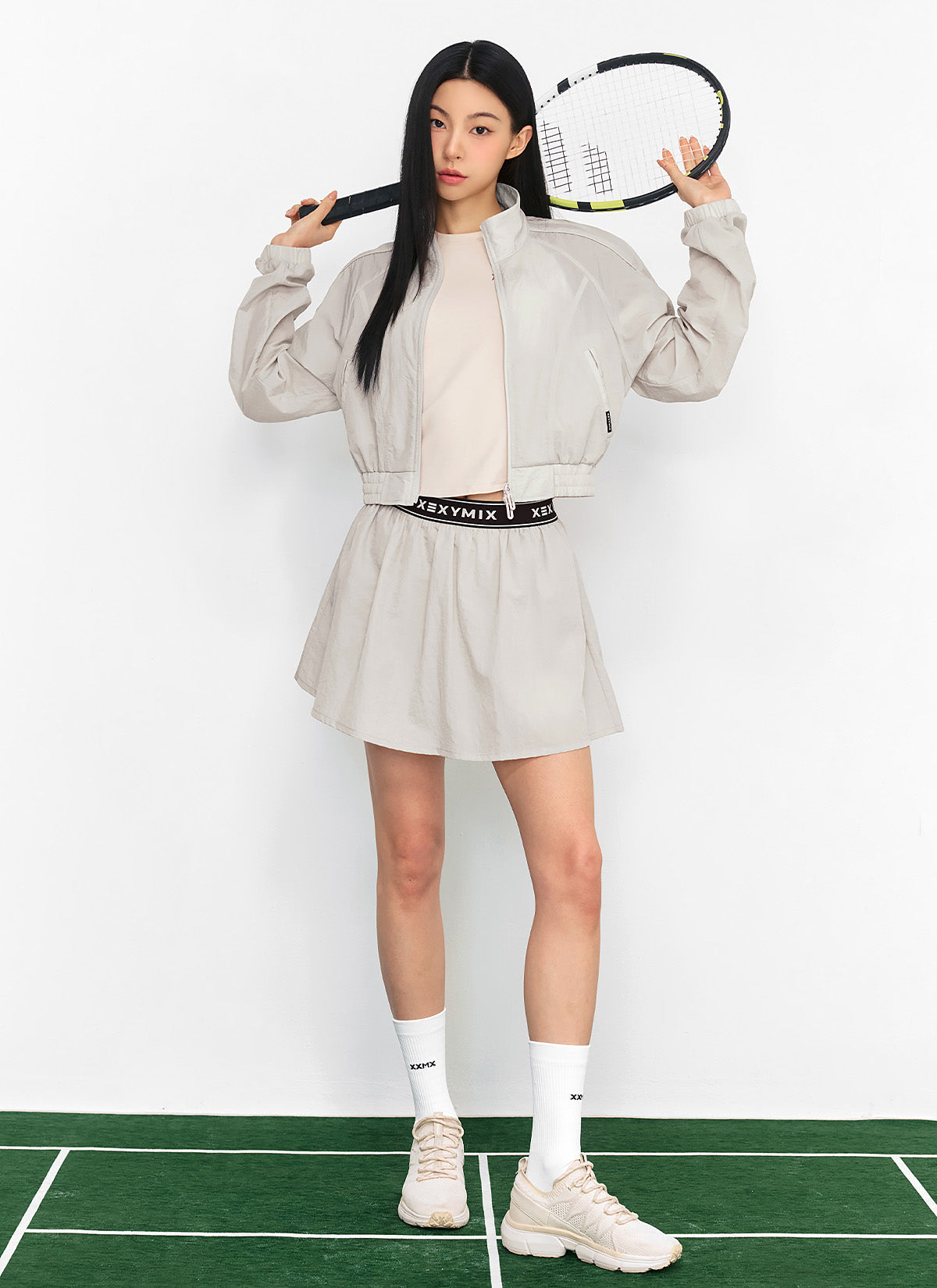 Light Woven Piping Crop Jacket for Women - Stylish Summer Outerwear for Casual Outings & Date Nights
