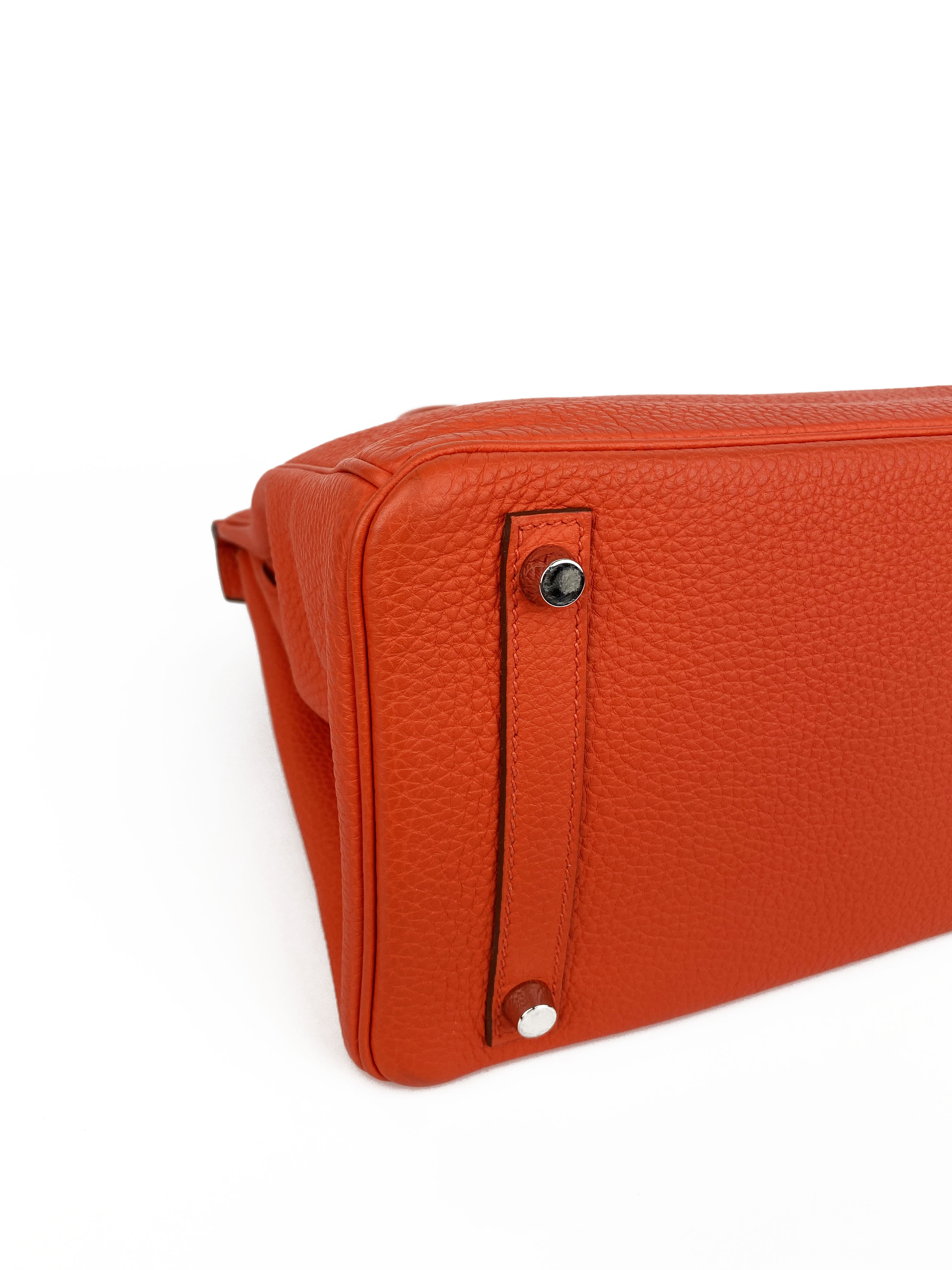 Hermes 30cm Birkin Bag in Vibrant Orange Poppy 8V - Luxury Designer Handbag for Women, Perfect for Work, Travel & Special Occasions