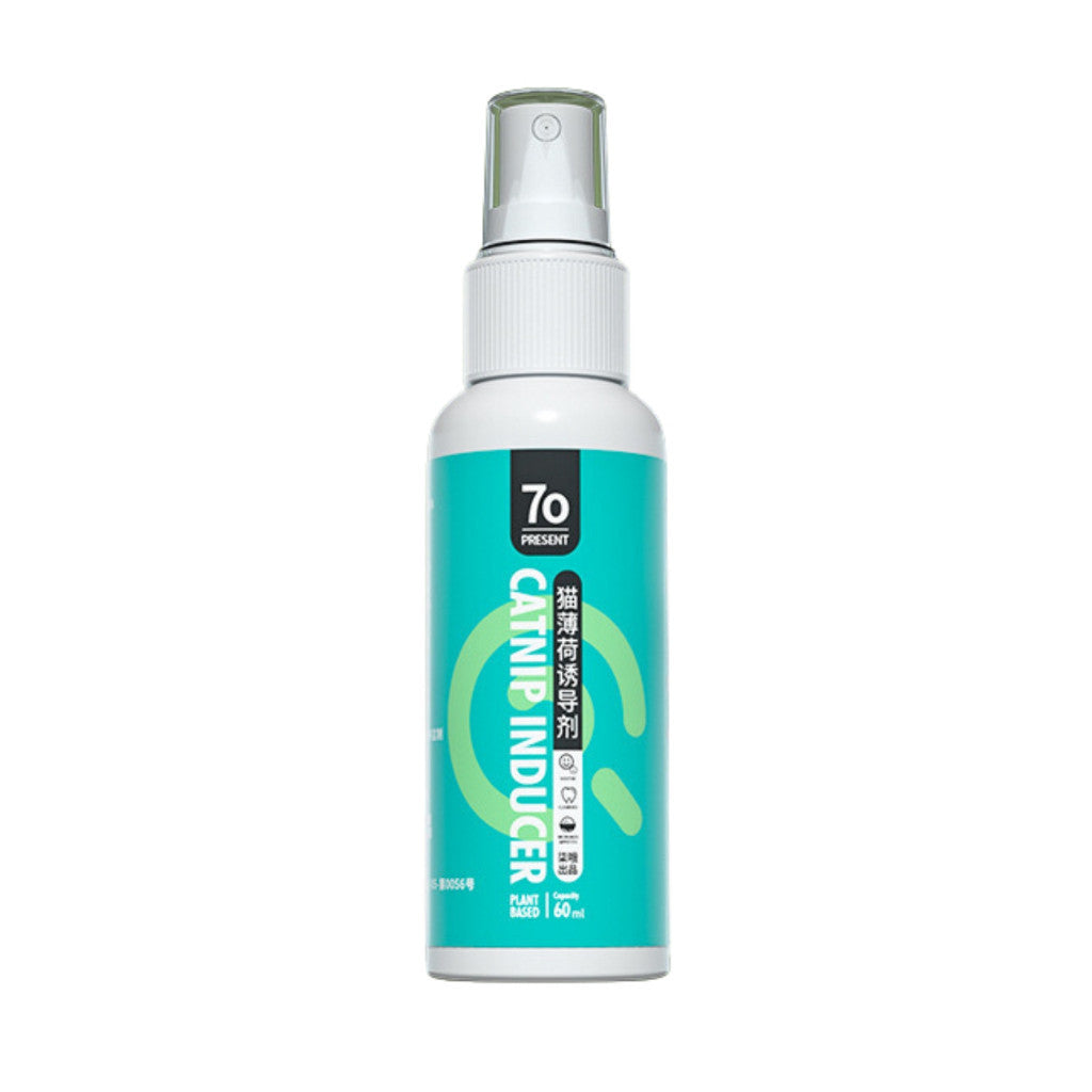Natural Catnip Inducer Spray 60ml & 120ml - Essential Oil Pet Calming Spray for Cats, Improves Health & Immunity - Easy Application for Stress Relief & Playtime