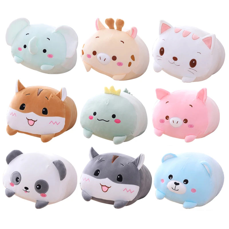 4PCS Japanese Sumikko Gurashi Plush Pillow Set - Soft Stuffed Animal Dolls for Kids, Cute Anime Corner Bio Pillow, Perfect Gift for Children | Bedroom Decor, Nursery Accent, Playtime Companion