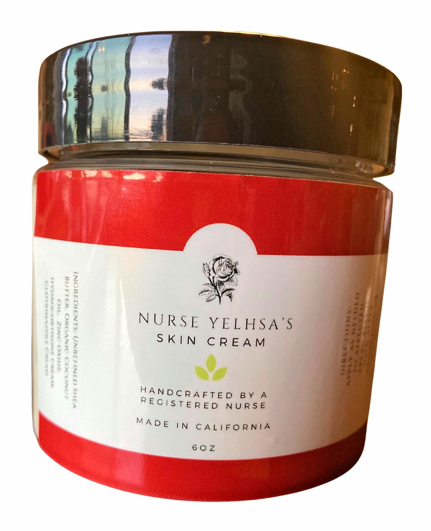 Nurse Yelhsa's All-Natural Shea Body Butter - 6oz | Handmade in USA | Moisturizing Cream for Dry Skin, Eczema & Rash Relief | Perfect for Daily Hydration & Sensitive Skin Care