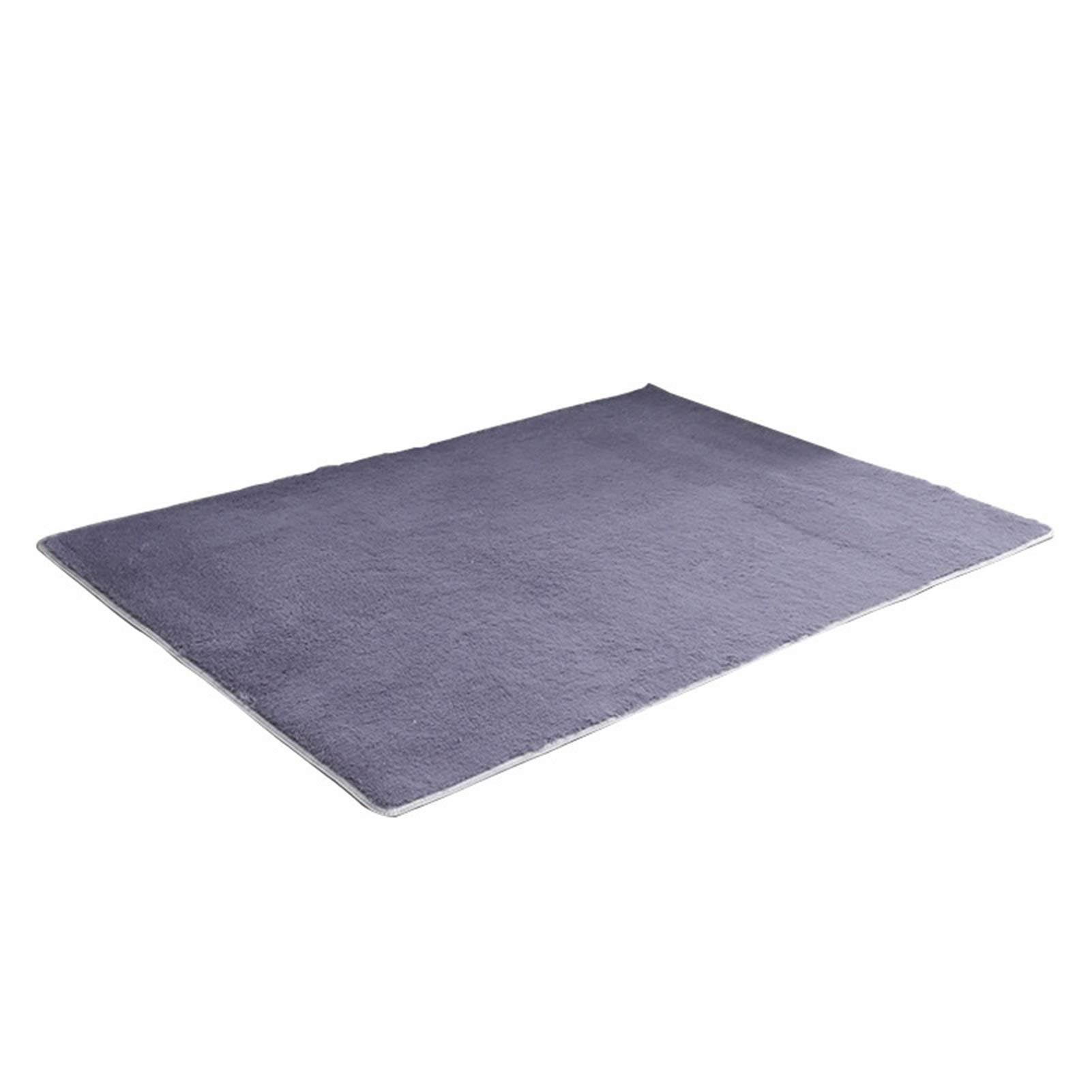 Soft Fluffy Fur Area Rug for Bedroom, Kids Room & Nursery - Shaggy Indoor Floor Mat (Silver Gray, 120x160cm) - Perfect for Cozy Home Decor, Playroom & Living Room