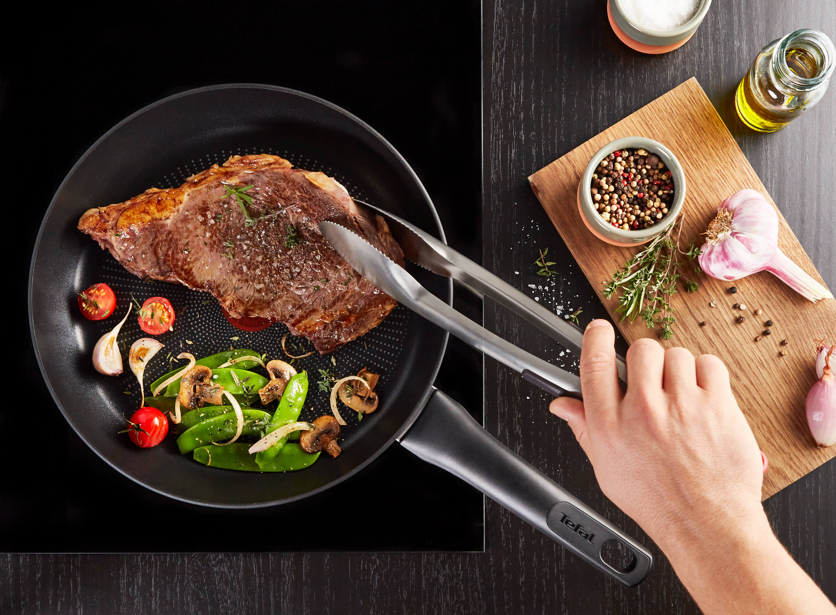 Tefal Ultimate Non Stick Induction Frypan 26cm - Premium Cookware for Induction Cooktops - Perfect for Sautéing, Frying & Cooking Family Meals