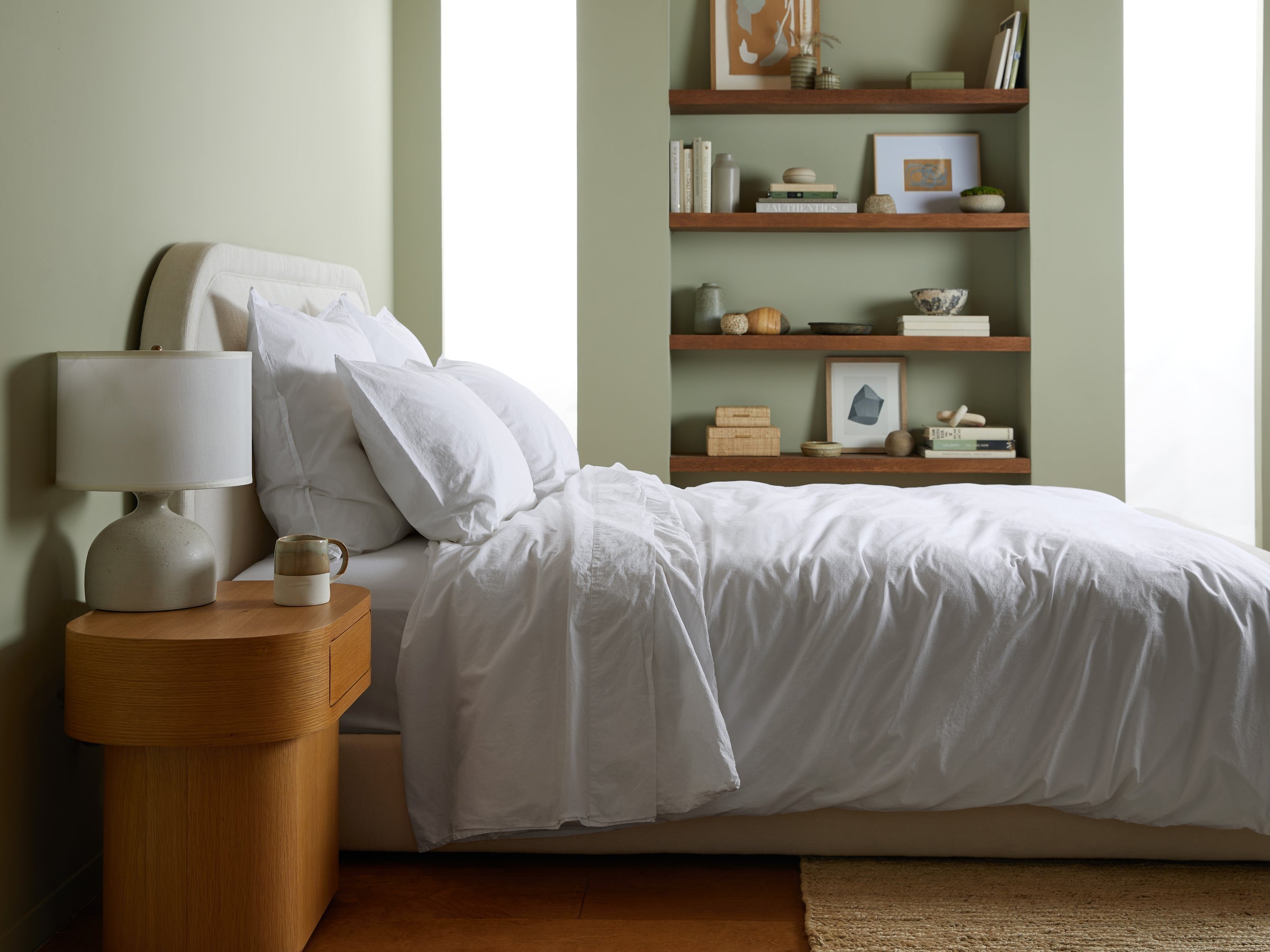 Organic Cotton Euro Sham Pillowcase - Soft & Breathable White Standard Size 26x26 Inches - Perfect for Bedroom, Guest Room & Hotel Decor