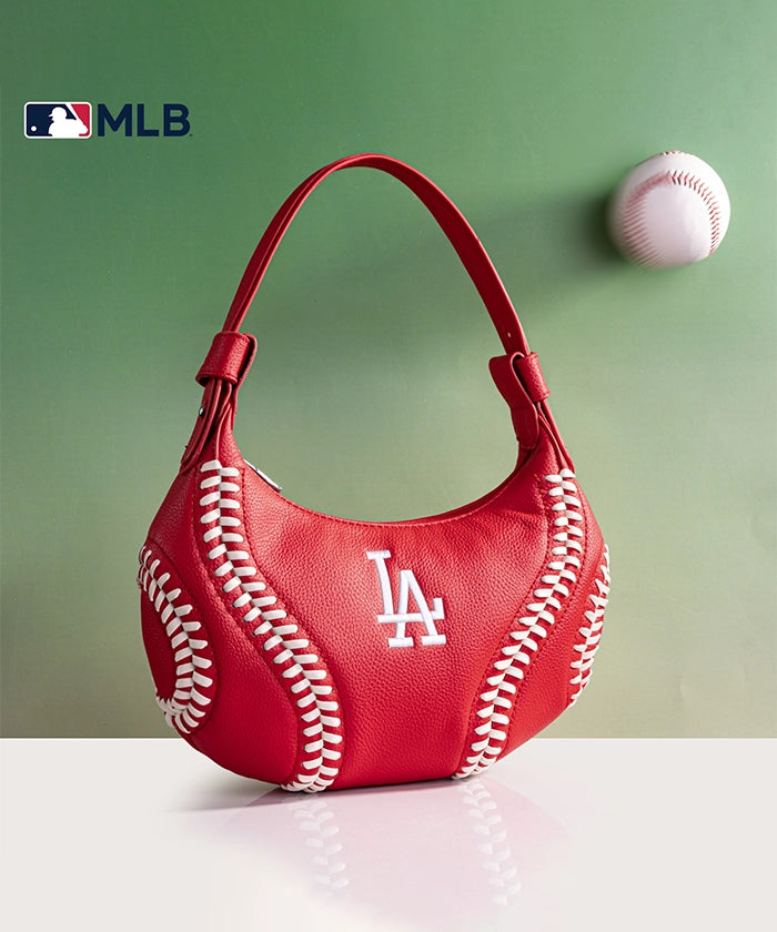 MLB Los Angeles Dodgers Crossbody Hobo Bag for Women - Stylish Shoulder Purse for Baseball Games, Travel & Daily Use