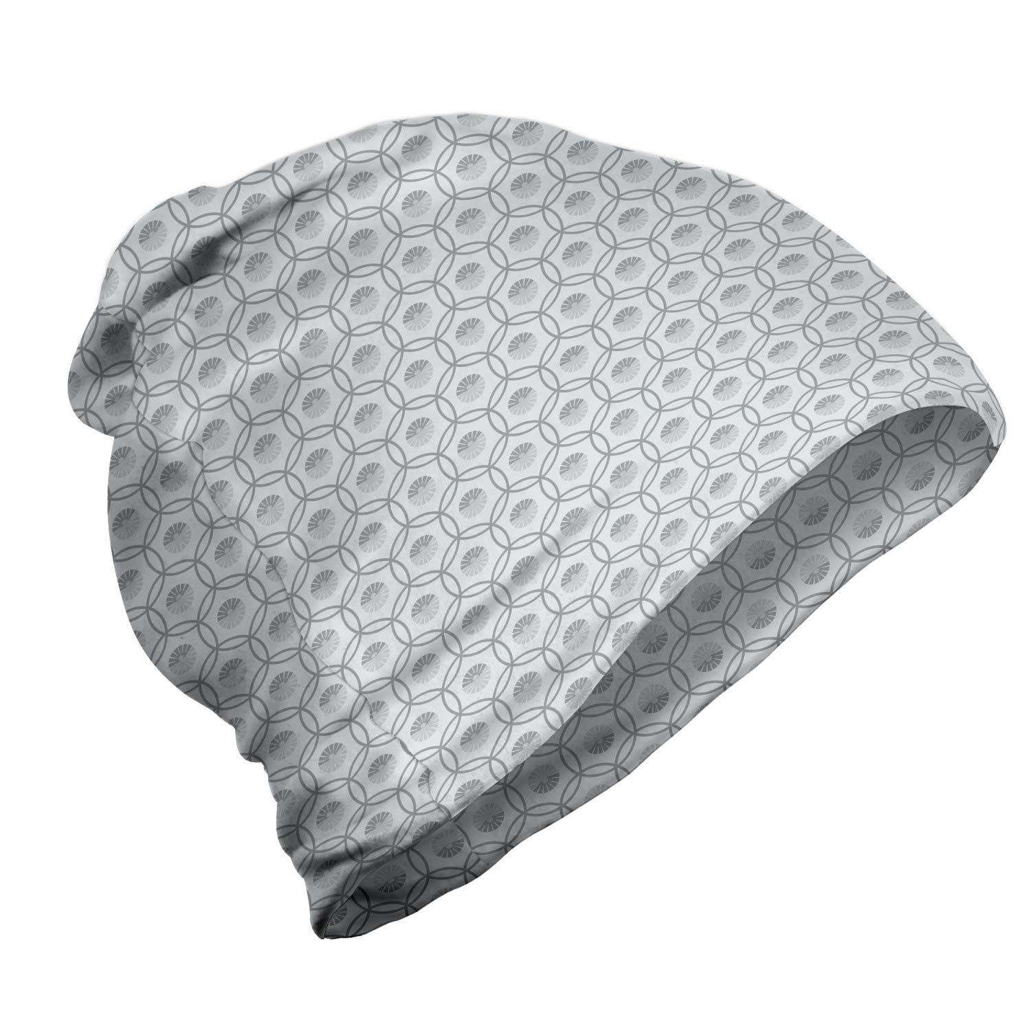 Ambesonne Unisex Beanie - Stylish Floral Pattern Winter Hat for Men & Women | Perfect for Hiking, Outdoor Activities & Cold Weather Fashion