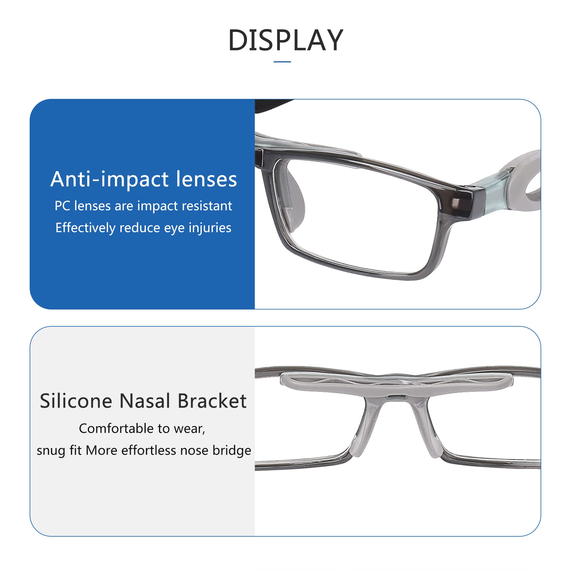 Sports Goggles for Men & Women - UV Protection Safety Glasses for Baseball, Basketball, Football | Perfect for Outdoor Sports & Active Lifestyles