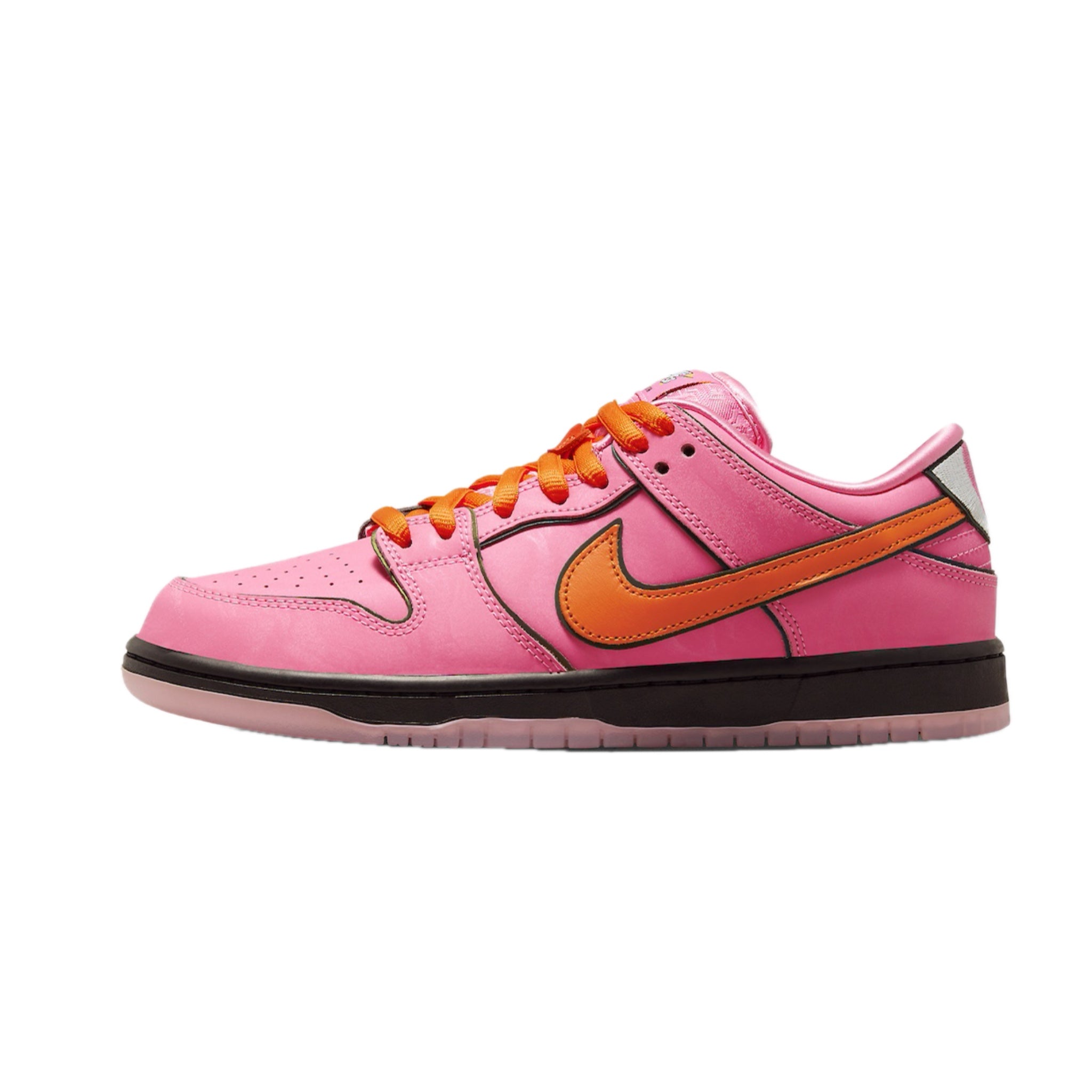Nike SB Dunk Low PS Powerpuff Girls Blossom Lotus Pink Sneakers - Kids' Cartoon-Inspired Skate Shoes for School & Streetwear Fashion