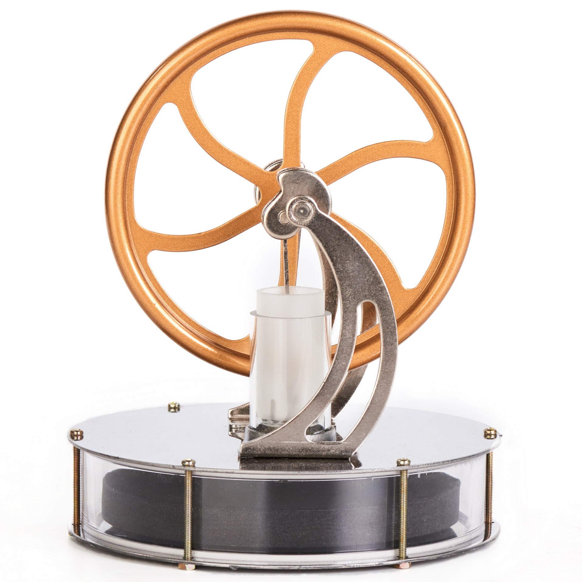 Sunnytech LT001 Low Temperature Stirling Engine Motor Kit - Educational Steam Heat Model for Mechanical Skills & DIY Science Projects - Perfect for Students, Hobbyists & STEM Learning