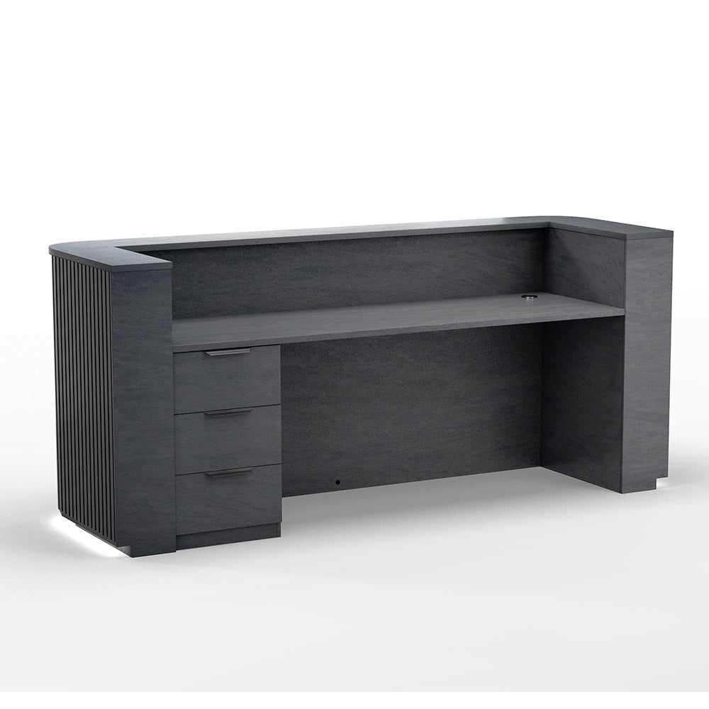 HALO Black Drawer Filing Pedestal Cabinet - Office Storage Organizer for Files, Documents & Supplies | Perfect for Home Office, Corporate Workspace & School Use
