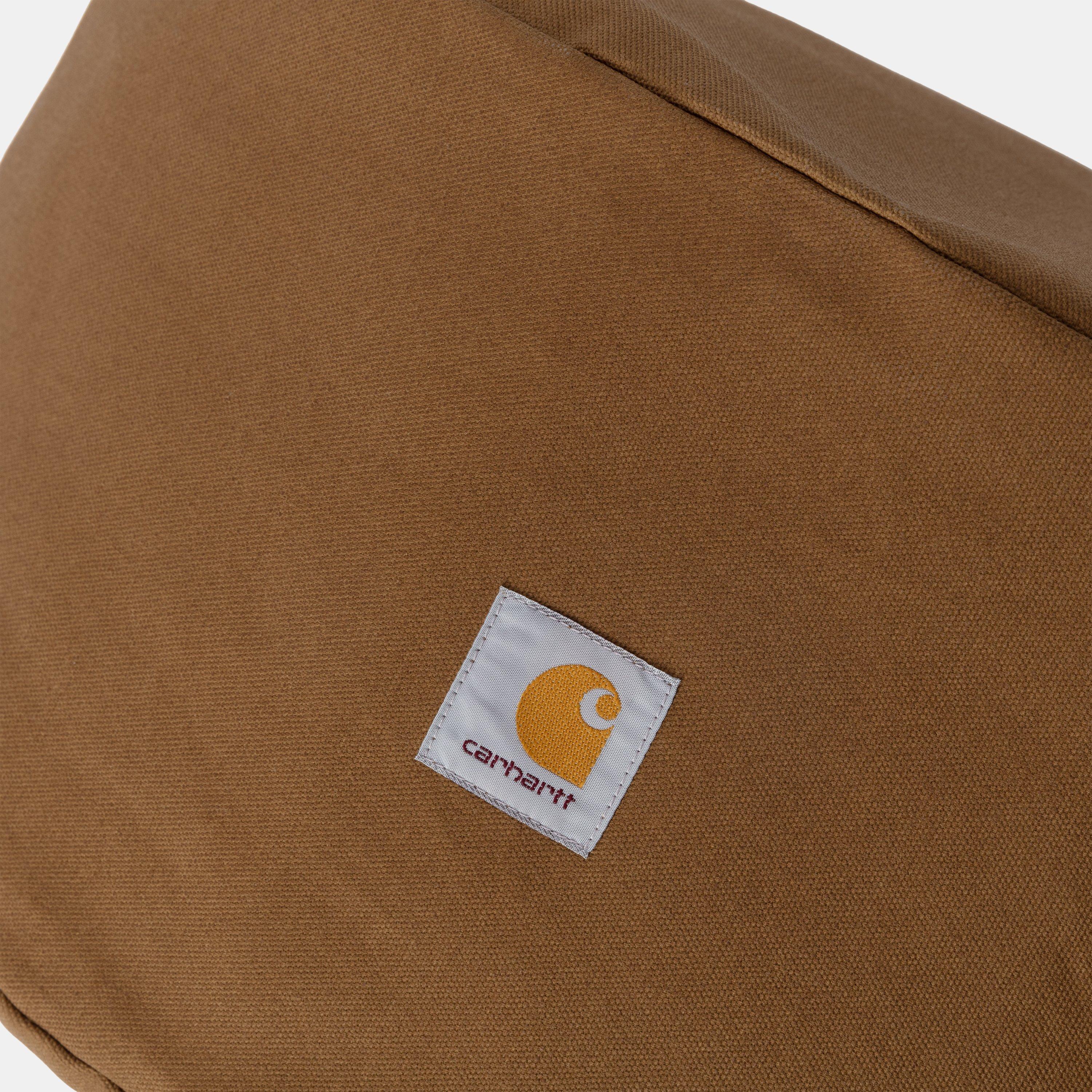 **Hamilton Brown Canvas Pouf - Stylish & Versatile Footrest Ottoman for Living Room, Bedroom, or Nursery**