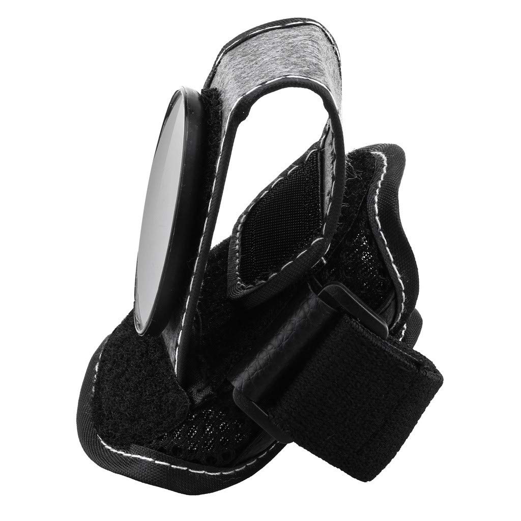 Kariwell Bike Rear View Mirror - Adjustable Cycling Arm Wrist Strap Safety Mirror for Road, Mountain & Commuter Bikes - Perfect for Urban Commuting & Outdoor Adventures