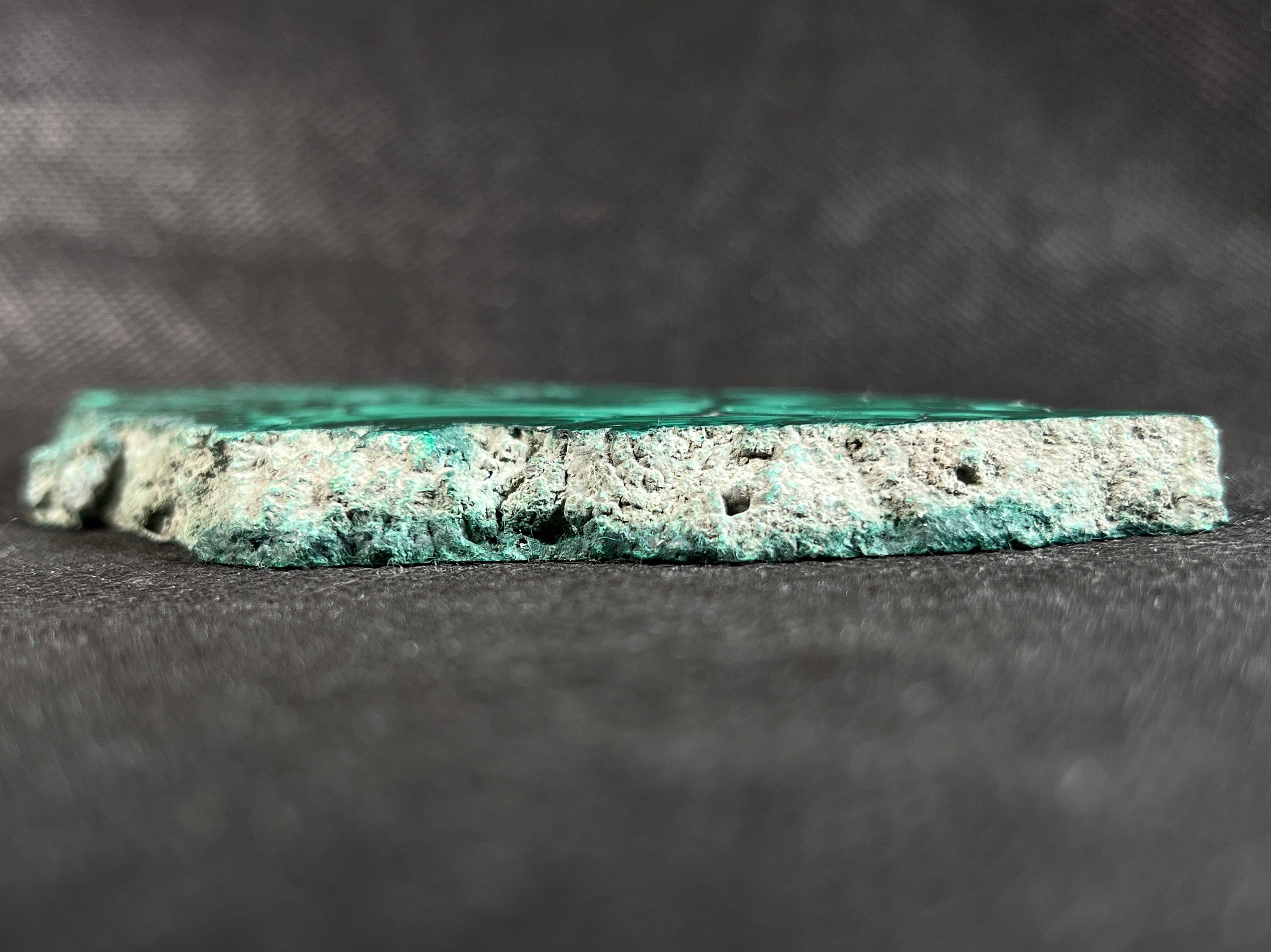 Premium MALACHITE Crystal Slab - Natural Green Malachite Stone for Jewelry Making, Unique Handcrafted Gift & Home Decor (50437) | Perfect for DIY Crafts, Meditation Spaces & Luxury Interior Design