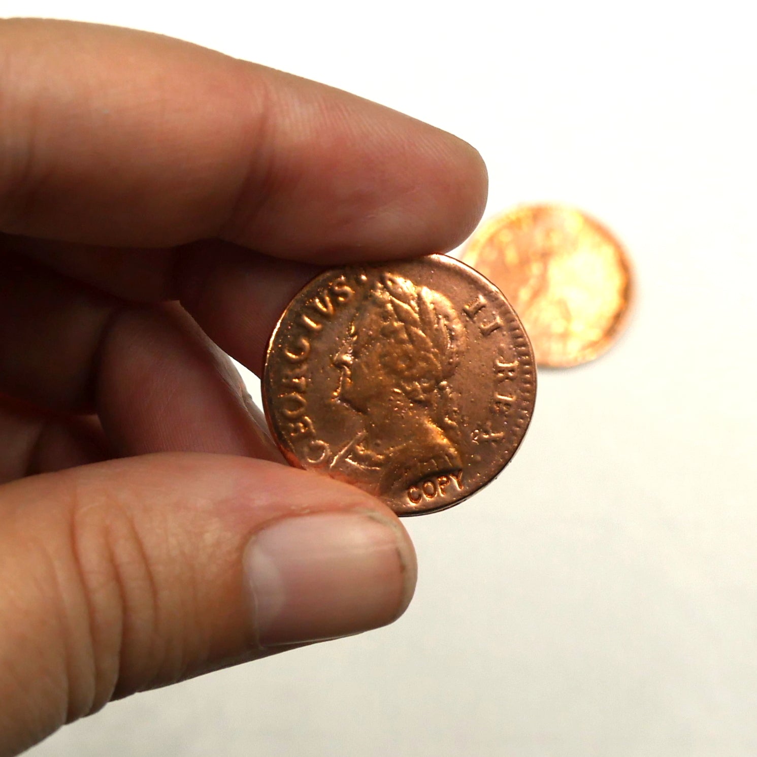 1754 George II Farthing Coin - Rare British Colonial Currency for Collectors | Perfect for Historical Collections, Display Cases & Gift Giving