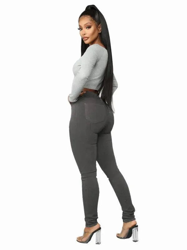 Women's High Waist Skinny Jeans - Slim Fit Stretch Denim Pants for Casual & Work Wear | Perfect for Everyday Outfits, Office, and Date Nights