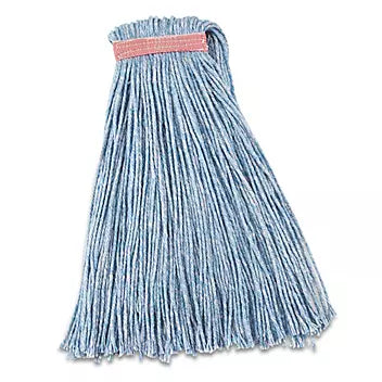24oz Wet Mop with Cut End and 1.25 Band - Heavy Duty Cleaning Mop for Floors, Tile, and Hardwood - Ideal for Home, Kitchen, and Commercial Use
