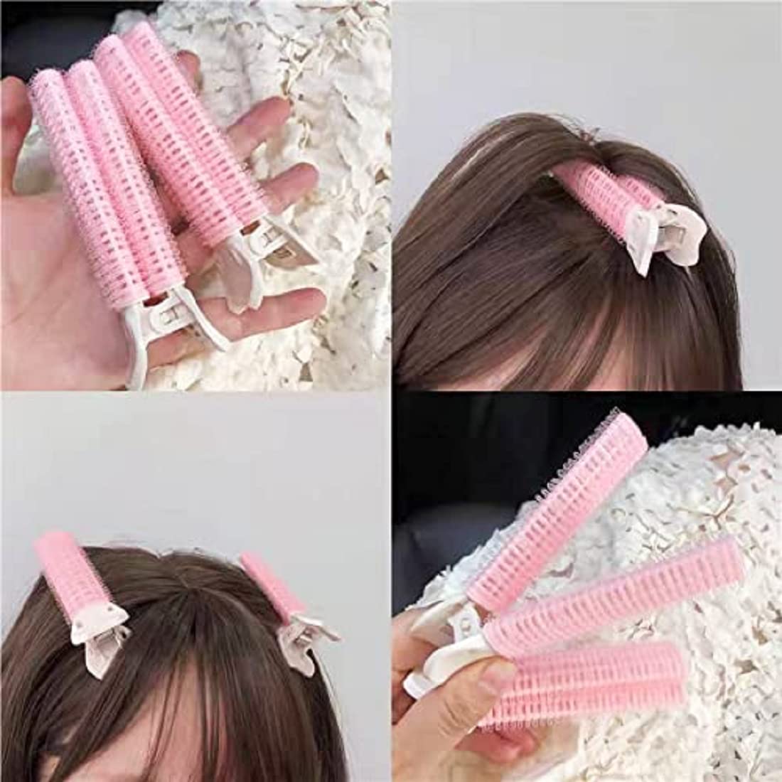 MYYNTI Voluminous Hair Root Clips & Curling Rollers - 2 Pack DIY Styling Tools for Women & Girls - Natural Bangs, Hair Tail & Root Lift - Create Fluffy Curls for Home, Party & Daily Styling (Multicolor)