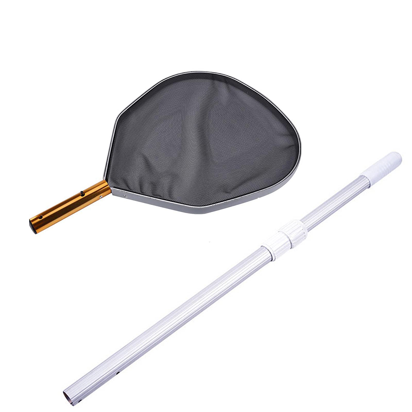 Professional Pool Leaf Skimmer with Telescopic Rod - Swimming Pool Cleaning Tool for Easy Maintenance