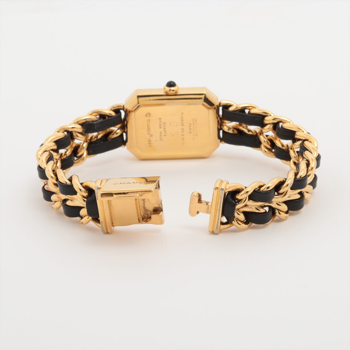 Chanel Premier L Black Gold Watch for Women - Luxury Swiss Quartz Wristwatch with Leather Strap - Perfect for Business, Parties & Special Occasions