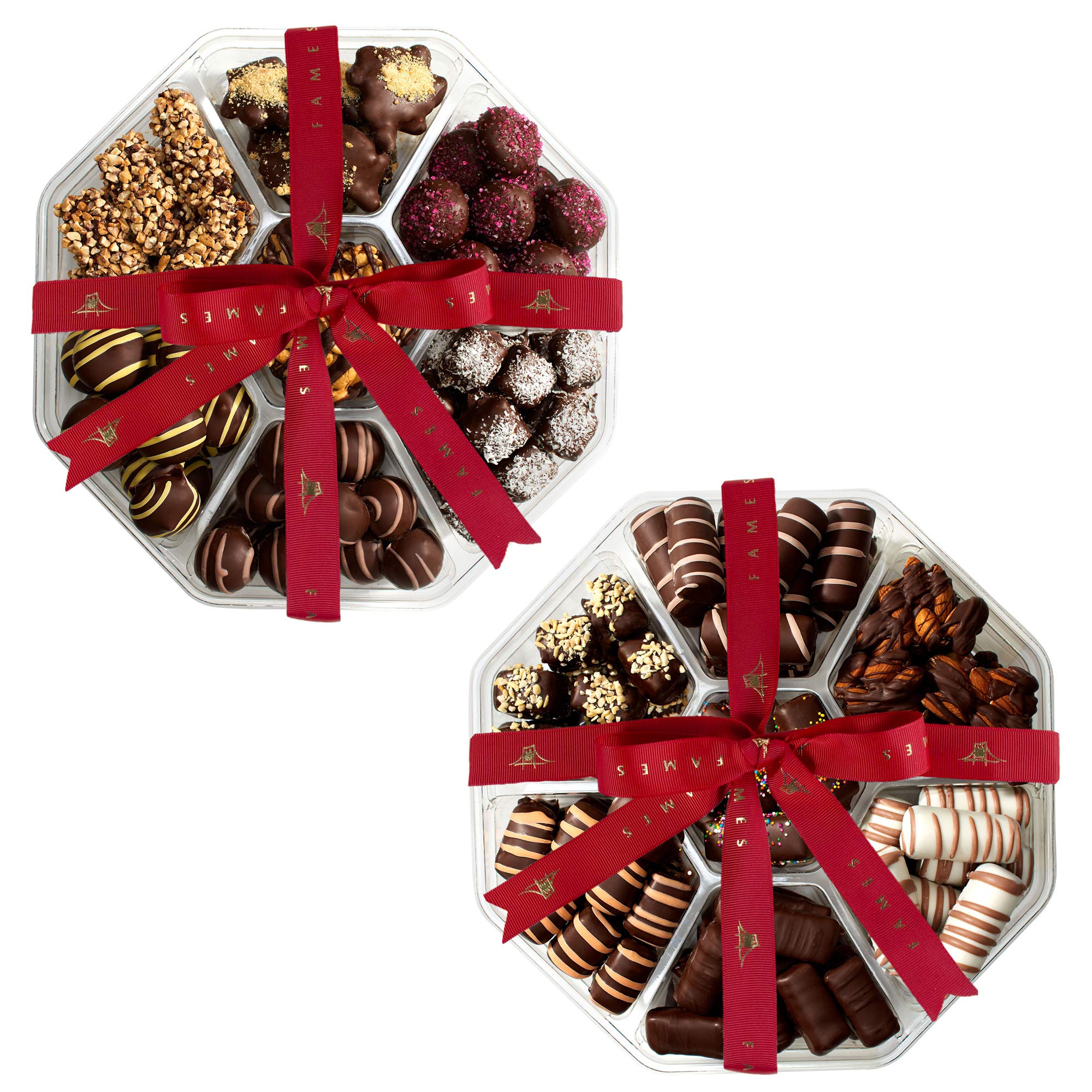 Premium Gourmet Assorted Chocolate Gift Box - Handcrafted Artisan Chocolates, Luxurious Truffles & Melt-in-Your-Mouth Delights (Kosher Pareve, 2-Pack) - Perfect for Valentine's Day, Anniversary Gifts & Corporate Presenting
