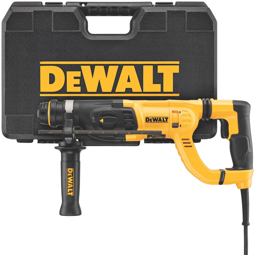 DEWALT D25262K 1-Inch SDS Rotary Hammer Drill with Shock Absorption & D-Handle - Heavy Duty Concrete Drilling for Construction, Masonry & Demolition Work