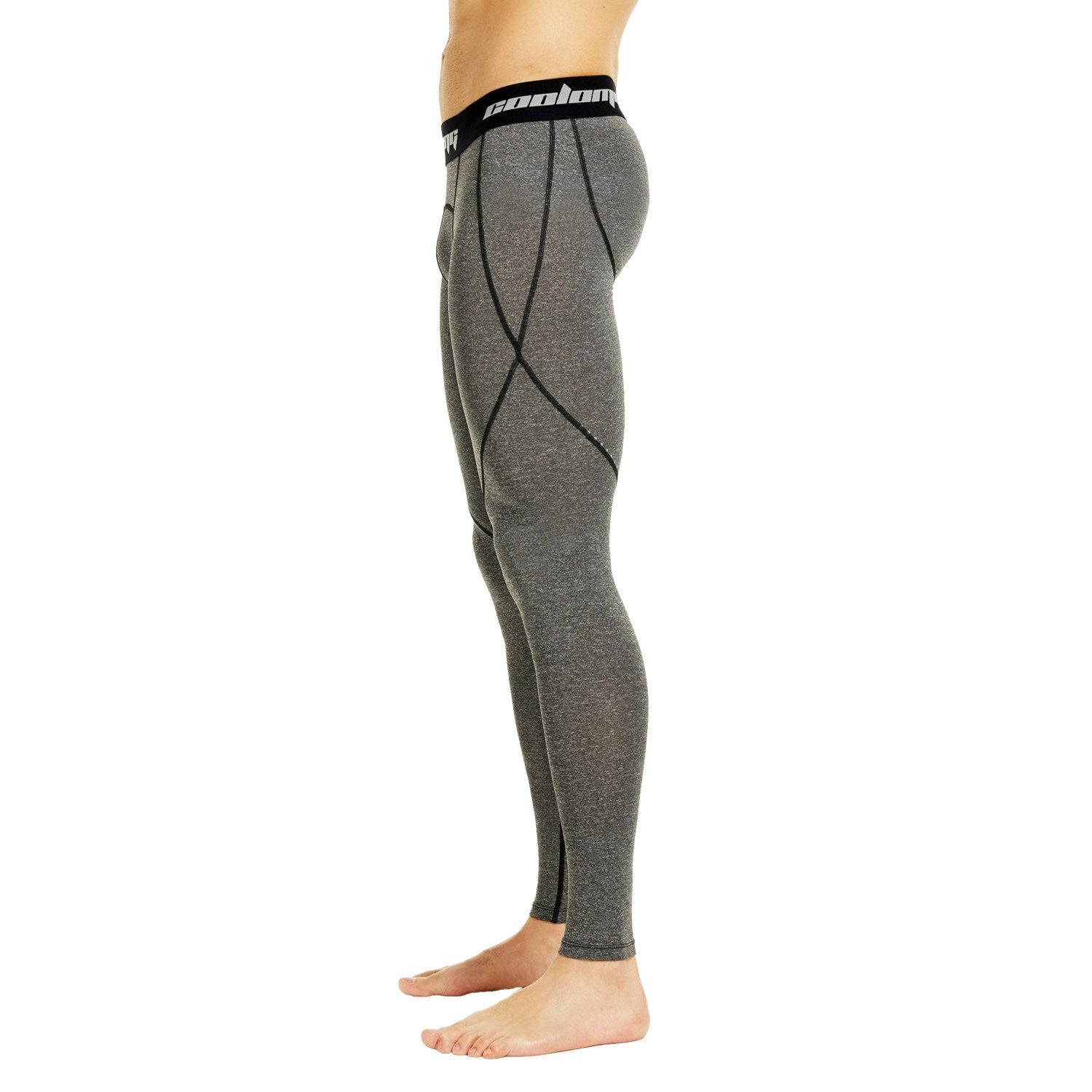 Best Grey Compression Pants for Women & Men - High Performance Workout Tights for Running, Yoga & Gym - Moisture Wicking & Breathable Activewear