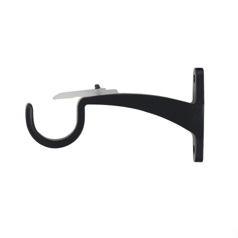 Iron and Resin Friedrich Expandable Curtain Rod - Adjustable Tension Rod for Windows, Doors & Closets - Perfect for Home Decor, Dorm Rooms & Apartments (Black, 28-48 inches)