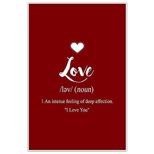 Love Definition Wall Art - Home Decor for Living Room & Bedroom