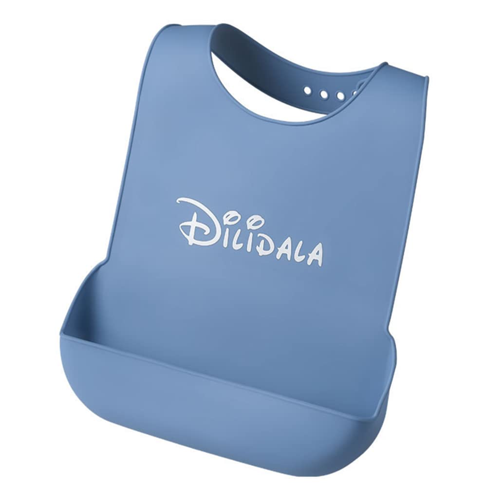 DEBON Adult Silicone Bibs - Reusable Waterproof & Washable Drool & Crumb Catcher for Elderly, Disabled & Adults - Perfect for Mealtime, Nursing Homes & Daily Care