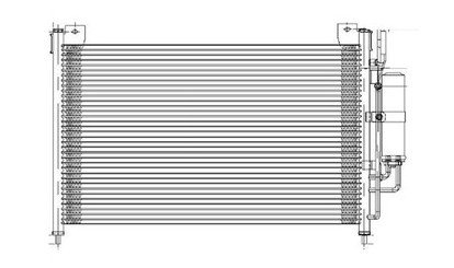 RAREELECTRICAL New AC Condenser Compatible with 2011-2013 Mazda 2 - PFC MA3030158 DF7161480B with Receiver/Dryer - Perfect for AC System Repair & Summer Cooling Maintenance