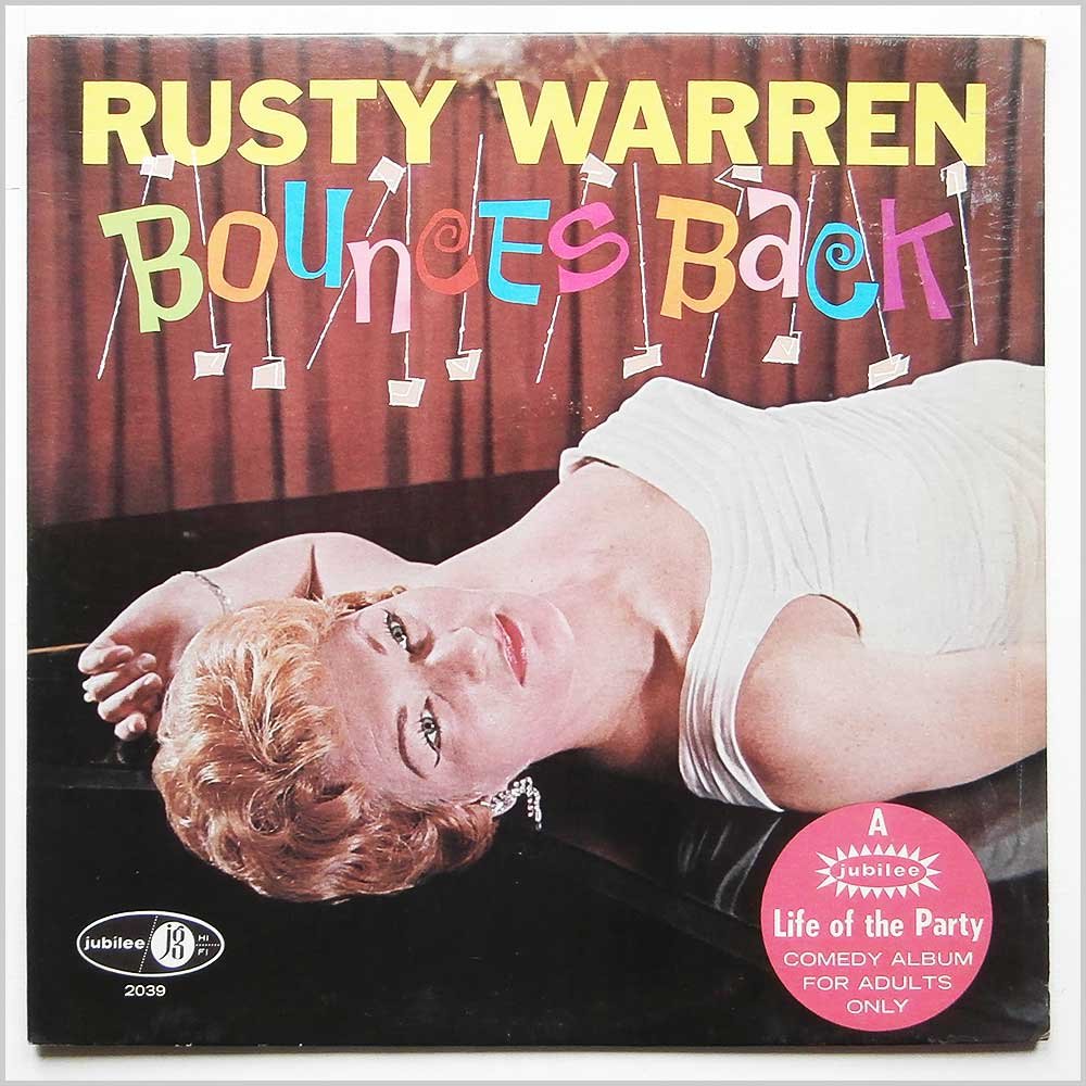 Rusty Warren Bounces Back Vinyl Record - Classic Comedy Album for Collectors & Music Lovers | Perfect for Home Entertainment & Vintage Music Enthusiasts