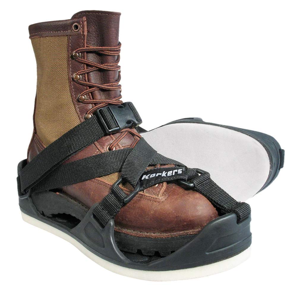 Korkers TuffTrax 3-in-1 Overshoe Cleat for Work Boots - Adjustable Traction System for Roofing, Construction & Outdoor Work - Perfect for Slippery Surfaces & Safety Compliance