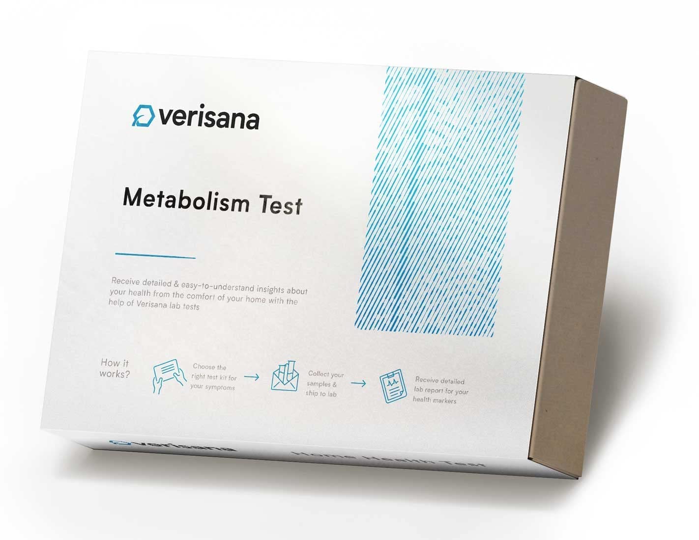 Metabolism Test Kit – At-Home Lab Test to Measure 3 Key Metabolic Markers (CLIA-Certified Analysis by Verisana) – Track Weight Loss, Energy Levels & Thyroid Health
