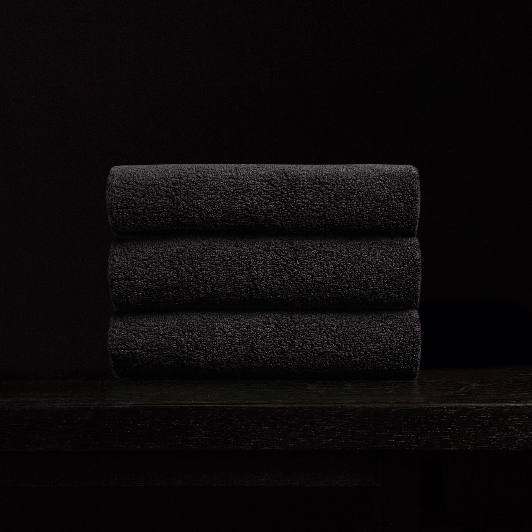 Premium Black Hand Towel - Soft, Absorbent & Quick-Drying - Perfect for Kitchen, Bathroom & Gym Use