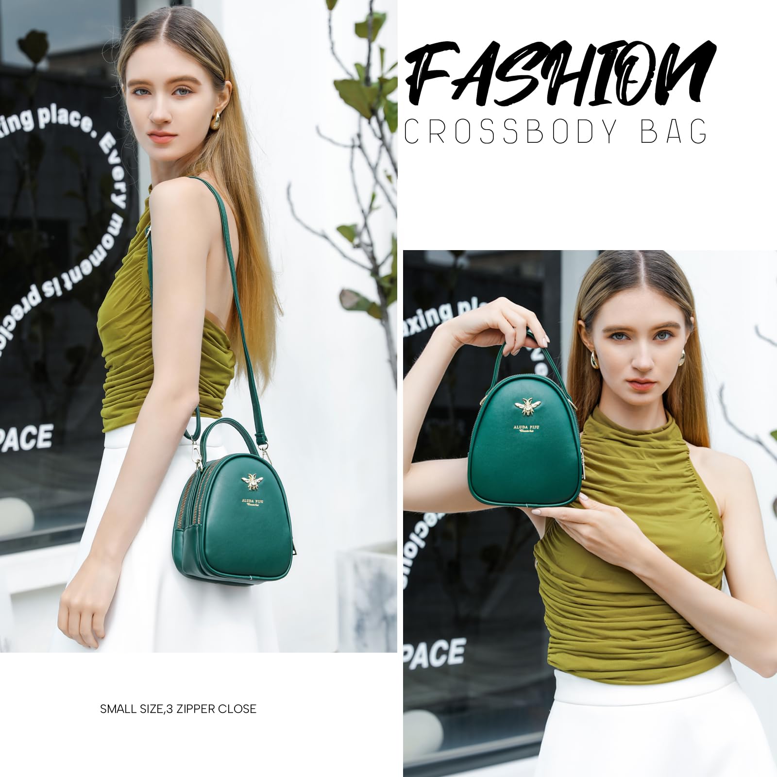 Stylish Women's Small Crossbody Bag - Fashionable Shoulder Purse & Messenger Handbag with Wallet - Perfect for Travel, Shopping, and Everyday Use